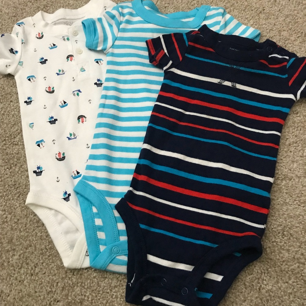 Carter’s brand set of 3 one piece boys 18 Months